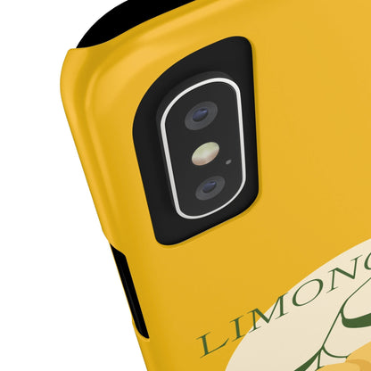 Italian Limoncello Yellow Slim Phone Cases with Lemons, Case-Mate IPHONE16 and all sizes